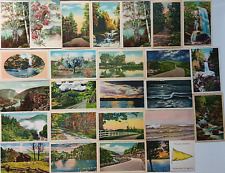 25 Antique Vintage Misc 1900s Scenery Postcards: Waterfalls Lakes Rivers Lot 45 picture