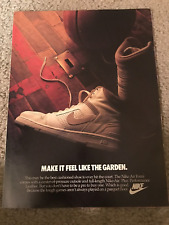 Vintage 1986 NIKE AIR FORCE Basketball Shoes Poster Print Ad 1980s BOSTON GARDEN picture