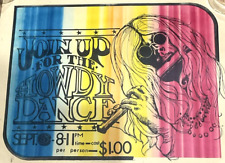 1960s Join Up for the Howdy Dance Psychedelic Card Stock Poster Hippie 16.5 X 20 picture