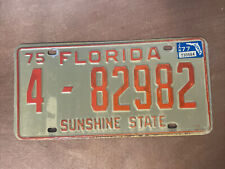 1975 1977 Florida License Plate # 4- 82982 Pinellas County picture