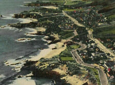Laguna Beach CA Upper Cliff Drive & Coast Highway Vtg 1942 Curteich Postcard picture