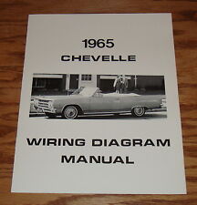 1965 Chevrolet Chevelle Wiring Diagram Manual 65 Chevy SS picture