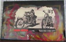 Easy Rider Motorcycle Wall Art RARE One Of A Kind 32x49 Epoxy Resin Collectible picture