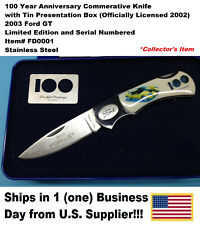 2003 FORD GT COMMEMORATIVE KNIFE W/BOX  (New, Dealer Old Stock-2002) picture