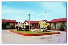 c1950's Queen City of The San Pedro Motel Guests View Benson Arizona AZ Postcard picture