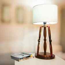 Vintage Mahogany Propeller Table Lamp picture