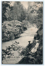 c1910 River View Sjunnen Vetlanda Jonkoping Sweden Unposted Antique Postcard picture