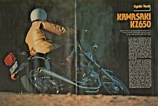 1976 Kawasaki KZ650 Four - 10-Page Vintage Motorcycle Road Test Article picture
