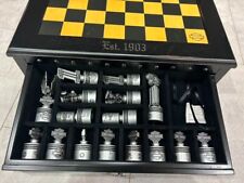 Harley Davidson 4 in 1 Game Set - Chess Checkers Backgammon Poker Dice picture