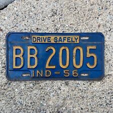 Vintage 1956 Indiana License Plate BB 2005 Vanity Plate IND-56 picture