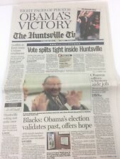 The Huntsville Times Alabama Newspaper OBAMA'S Victory JAN 8 2009 Full paper picture