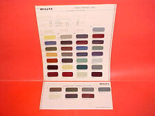 1949 1950 1951 1952 1953 WILLYS OVERLAND JEEP JEEPSTER TRUCK CAR PAINT CHIPS picture