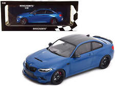 2020 BMW M2 CS Blue Metallic with Carbon Top 1/18 Diecast Model Car picture
