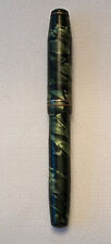 Vintage KREKO Fountain Pen Green and Black Marbled Celluloid picture