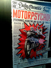 Motorcycle Motorpsycho Movie Poster in 3-D Vintage large 11x17 picture
