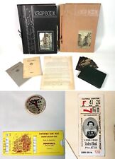 ANTIQUE 1937-1939 UNIVERSITY OF WISCONSIN SCRAPBOOK COLLECTION FOOTBALL, THEATER picture