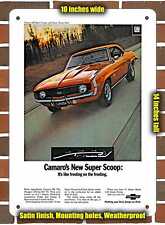 Metal Sign - 1969 Chevrolet Camaro SS Sport- 10x14 inches picture