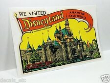 Disneyland, California Vintage Style Travel Decal / Vinyl Sticker, Luggage Label picture