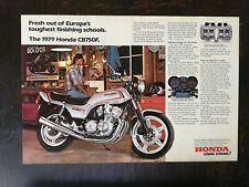 Vintage 1979 Honda CB750F Motorcycle 2-Page Original Ad picture