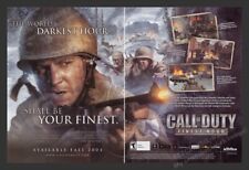 Call of Duty: Finest Hour 2000s Video Game Print Advertisement (2 Pages) 2004 picture