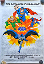 Vintage 1985 DC Super Powers Collection - Warner VHS Beta Promo Poster 20 x 30 picture