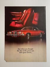 Original 1973 Pontiac Grand Prix Car Sales Brochure *Showroom Booklet* (4 Pages) picture