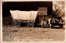 RPPC Covered Wagon Centennial Paulson Livery Stable Neillsville Wisconsin~134653 picture
