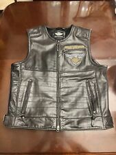 Harley Davidson 115th Anniversary Limited Edition Leather Vest (XL) picture