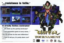 Unreal Tournament PC Original 2001 Ad Authentic Retro FPS Video Game Promo picture