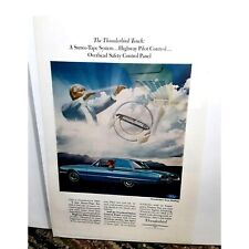 1966 Ford Thunderbird with Highway Pilot Control Print Ad vintage 60s picture