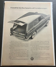 1965 VW Volkswagen Squareback Sedan - Vintage Original Print Ad / Wall Art CLEAN picture