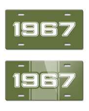 1967 Customizable License Plate - 15 colors - 4 font styles picture