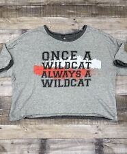 Disney Shirt Womens Extra Large Gray Once A Wildcat Always A Wildcat Casual Top picture