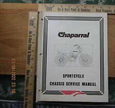 chaparral sportcycle classis service manual 1973 picture