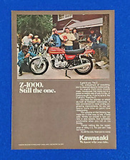 1978 KAWASAKI Z-1000 ORIGINAL COLOR PRINT AD 