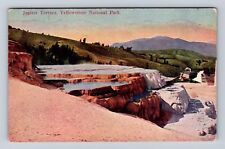 Yellowstone National Park, Jupiter Terrace, Antique, Vintage Souvenir Postcard picture