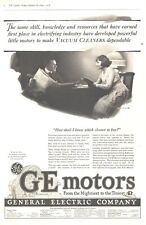 1918 General Electric Motors Antique Print Ad WW1 Era From Mightiest To Tiniest picture