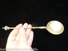 Antique Simon Groth Sterling & Gold Wash Figural serving Spoon   picture