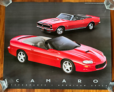 Chevrolet Camaro SS Convertible 1999 1967 Poster Double Sided 18