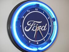 Ford FoMoCo Motors Auto Garage Neon Wall Clock Advertising Sign picture