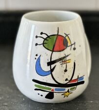 VTG Joan Miro Abstract Barcelona Mug Unusual Shape picture