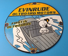 Vintage Evinrude Outboards Porcelain Sign - Boat Motor Gas Engines Casper Sign picture