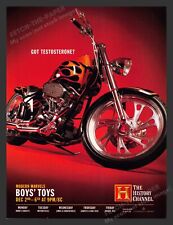 Motorcycle Boys' Toys Modern Marvels T.V. Show 2000s Print Advertisement 2002 picture
