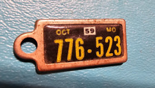 1959 Missouri DAV license plate tag keychain picture