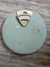 Authentic 1960s Brearley Counselor Bathroom Scale Gold Flakes Round 14