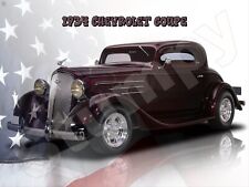 1934 Chevrolet Coupe  Metal Sign 9