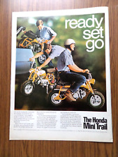 1969 Honda Motorcycle Ad The Mini Trail Ready Set Go picture