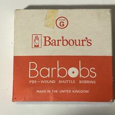 Barbour's Barbobs Pkg Of 48 Nylon Pre-wound Shuttle Bobbins Style G Made In UK picture