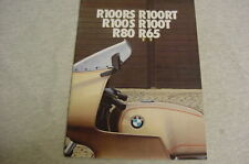 Vintage BMW motorcycle 1980? brochure R100RS, R100RT, R100S, R100T, R80, R65 picture