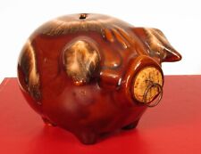 VINTAGE HULL POTTERY CORKY PIG PIGGY BANK  picture
